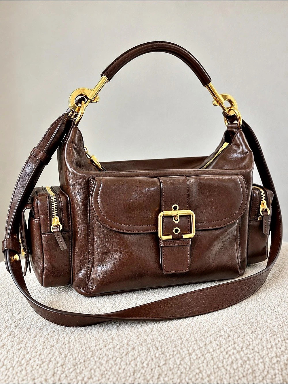 Chloé Medium Camera Bag – Chocolate Brown Leather Shoulder Bag